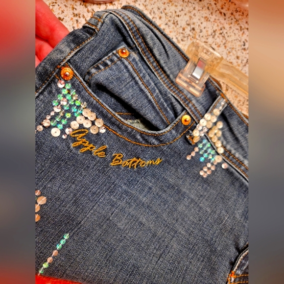 Apple Bottom Women's Jeans Color Blue Size 12 NWOT - Picture 11 of 16